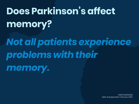 does parkinson's disease affect memory
